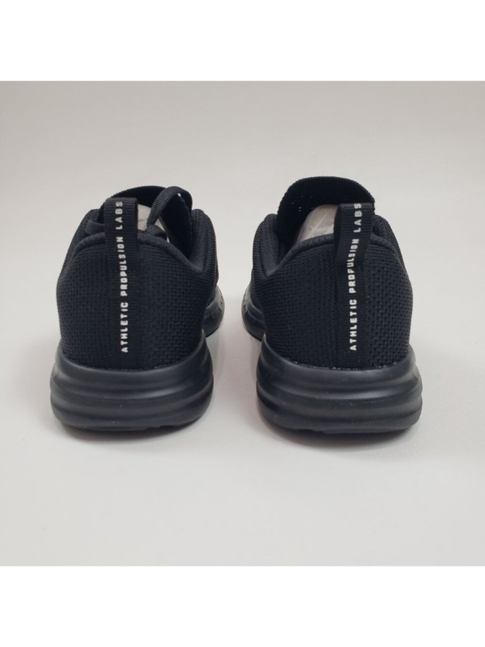 APL TechLoom Pro Black Black White Women’s Size 5 Athletic Knit Running Shoes - Picture 6 of 16